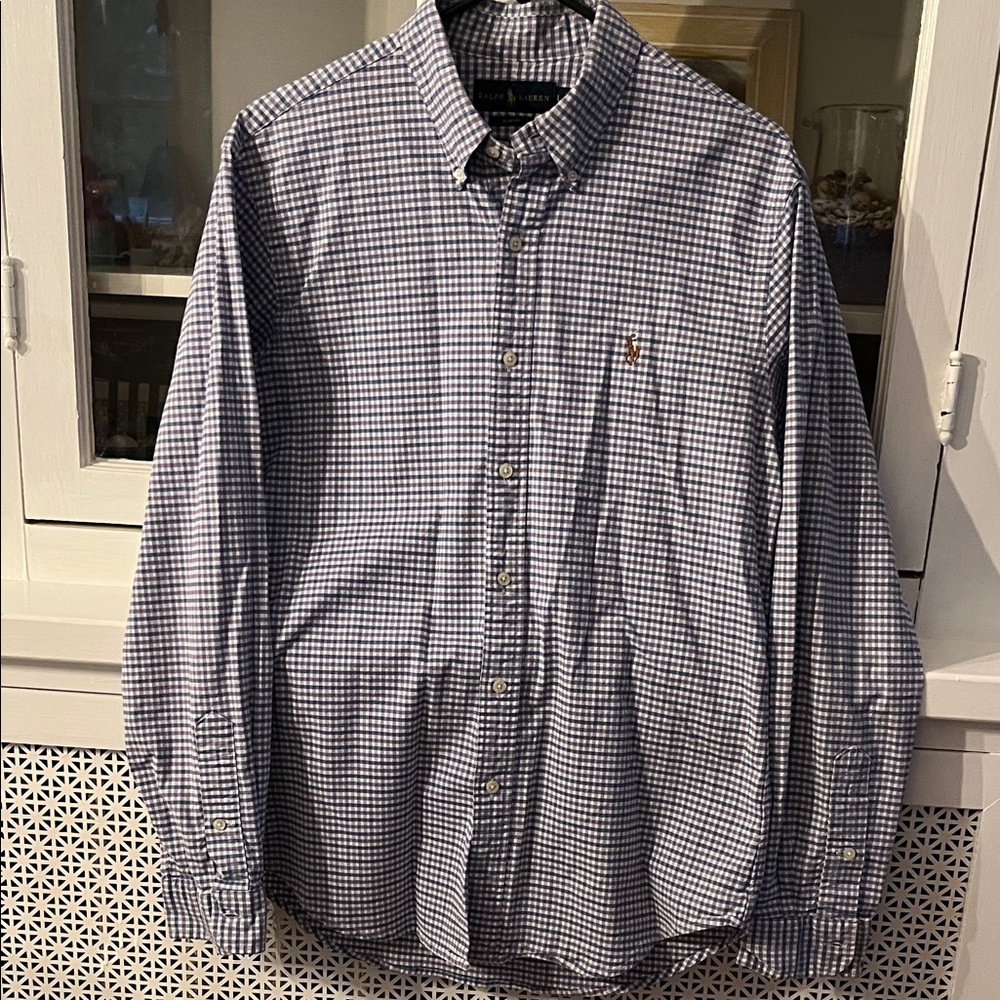 Polo Ralph Lauren Men's Gingham Shirt - purple, blue, white
